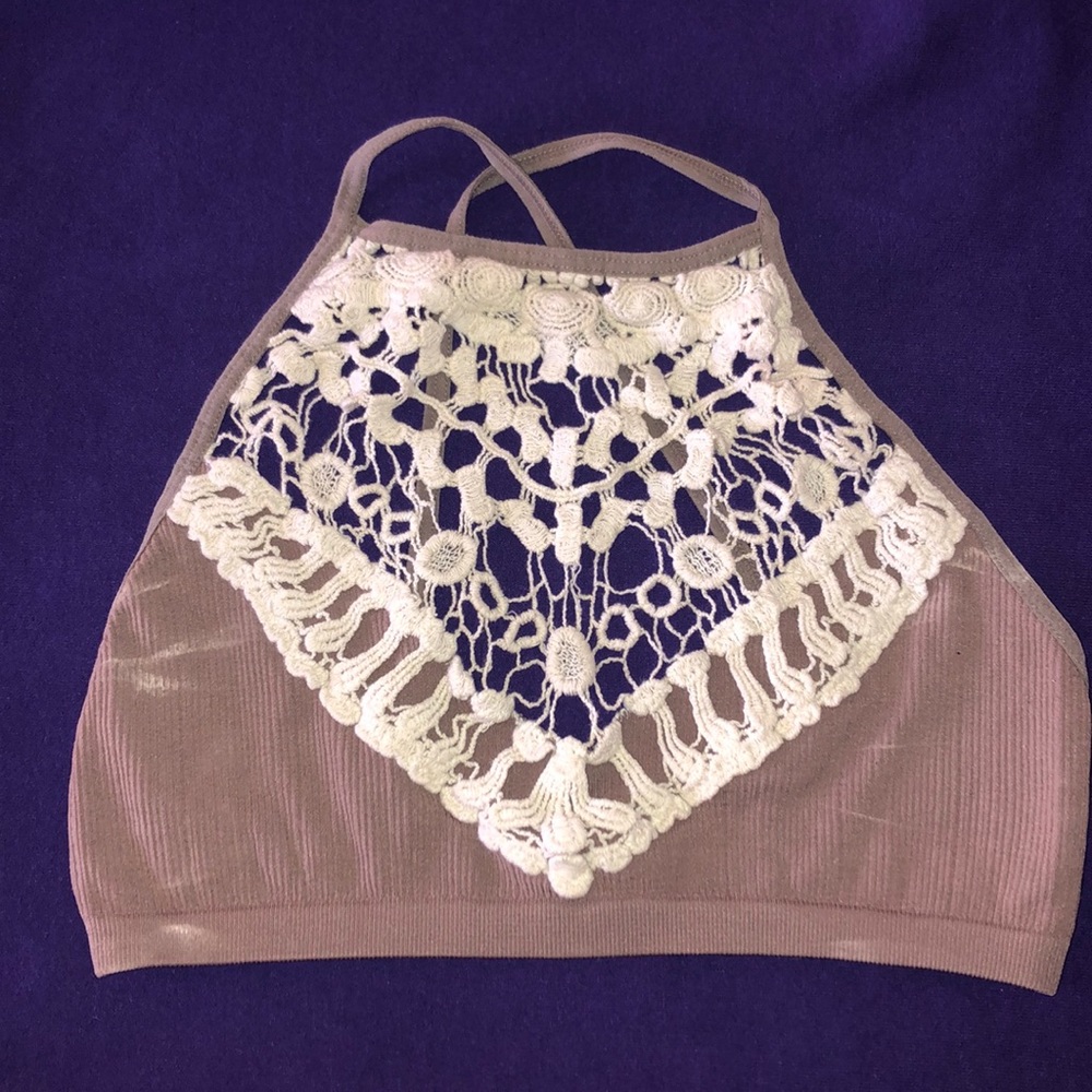 Lace Halter Bra